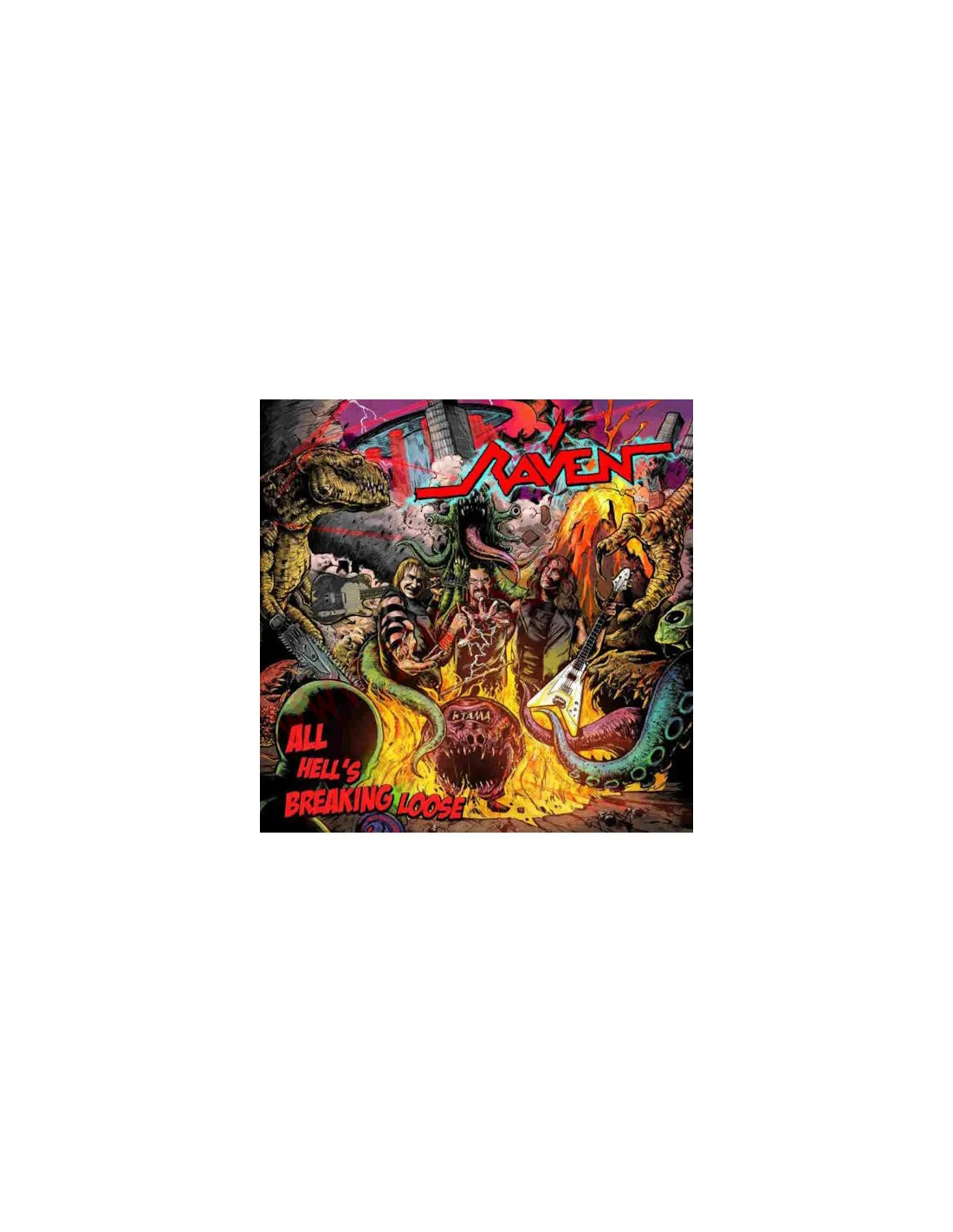 VINILO LP RAVEN  ALL HELL'S BREAKING LOOSE