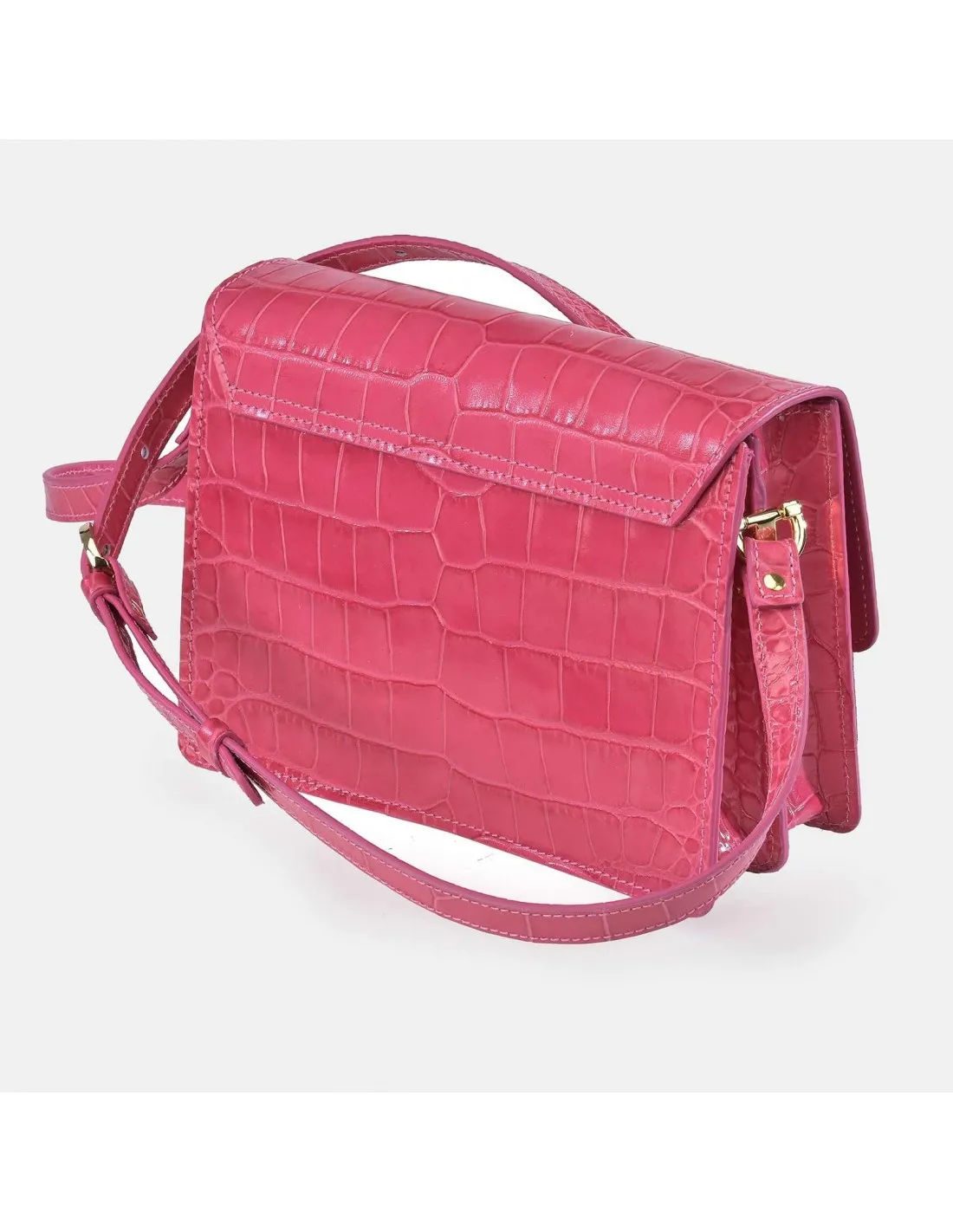 YANKO bolso bandolera con solapa para mujer en piel grabada