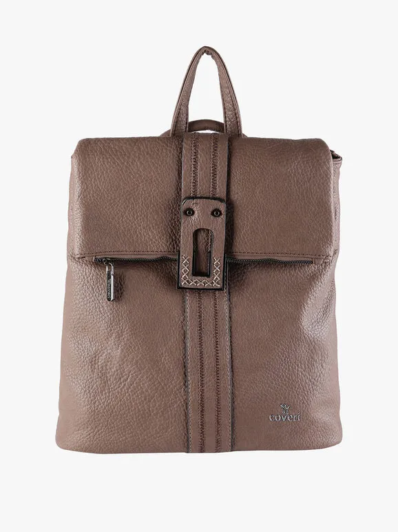 You Young Coveri Mochila de mujer en ecopiel con solapa.