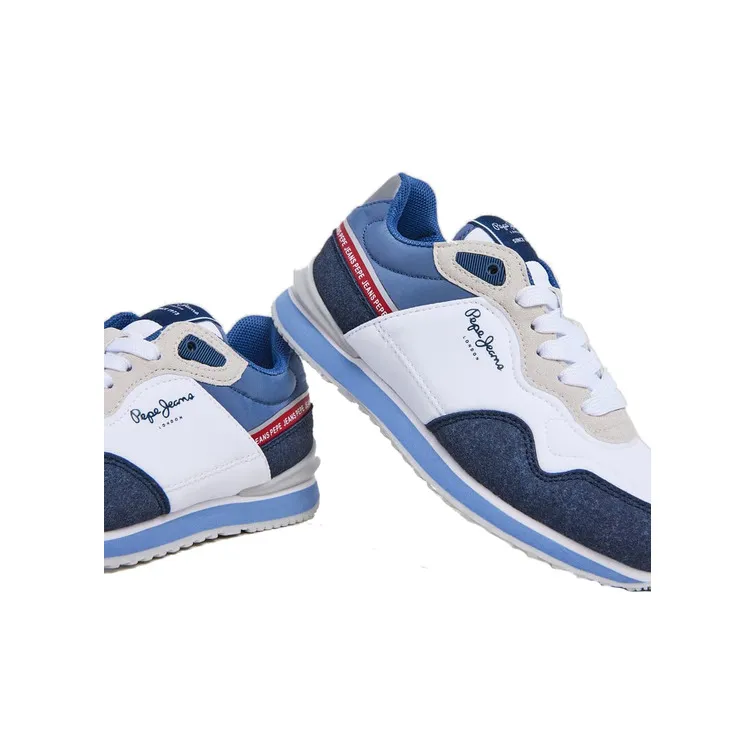 ZAPATILLA COMBINADA ESTILO RUNNING NIÑO PEPE JEANS