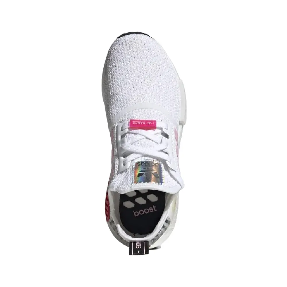 Zapatillas Adidas NMD_R1 talla 7US color blanco con rosado para mujer