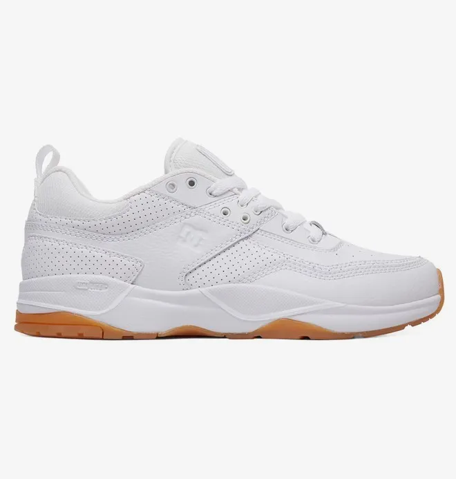 Zapatillas cuero DC SHOES para hombre E.TRIBEKA WHITE/GUM (wg5) Ref. ADYS700173 blanca suela goma