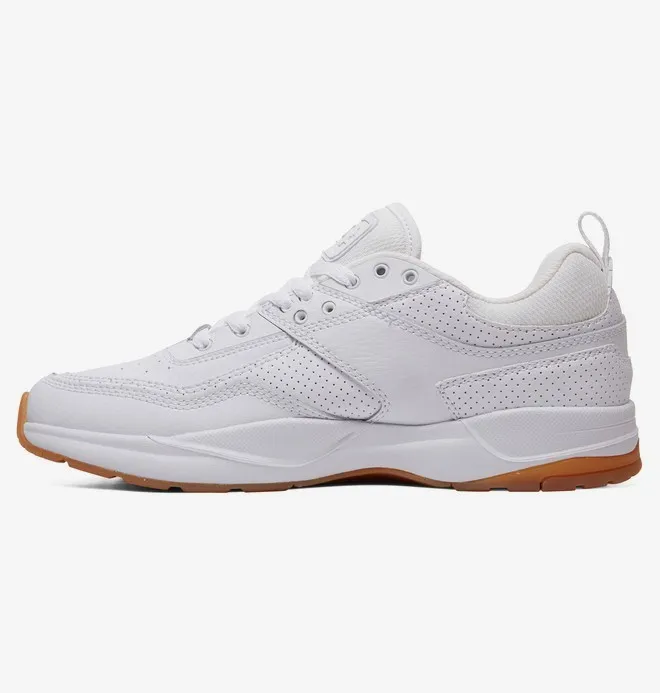 Zapatillas cuero DC SHOES para hombre E.TRIBEKA WHITE/GUM (wg5) Ref. ADYS700173 blanca suela goma