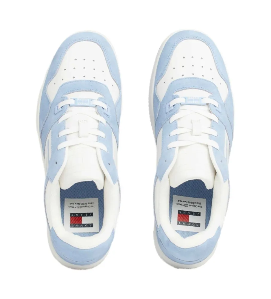 Zapatillas de Piel Retro Basket azul