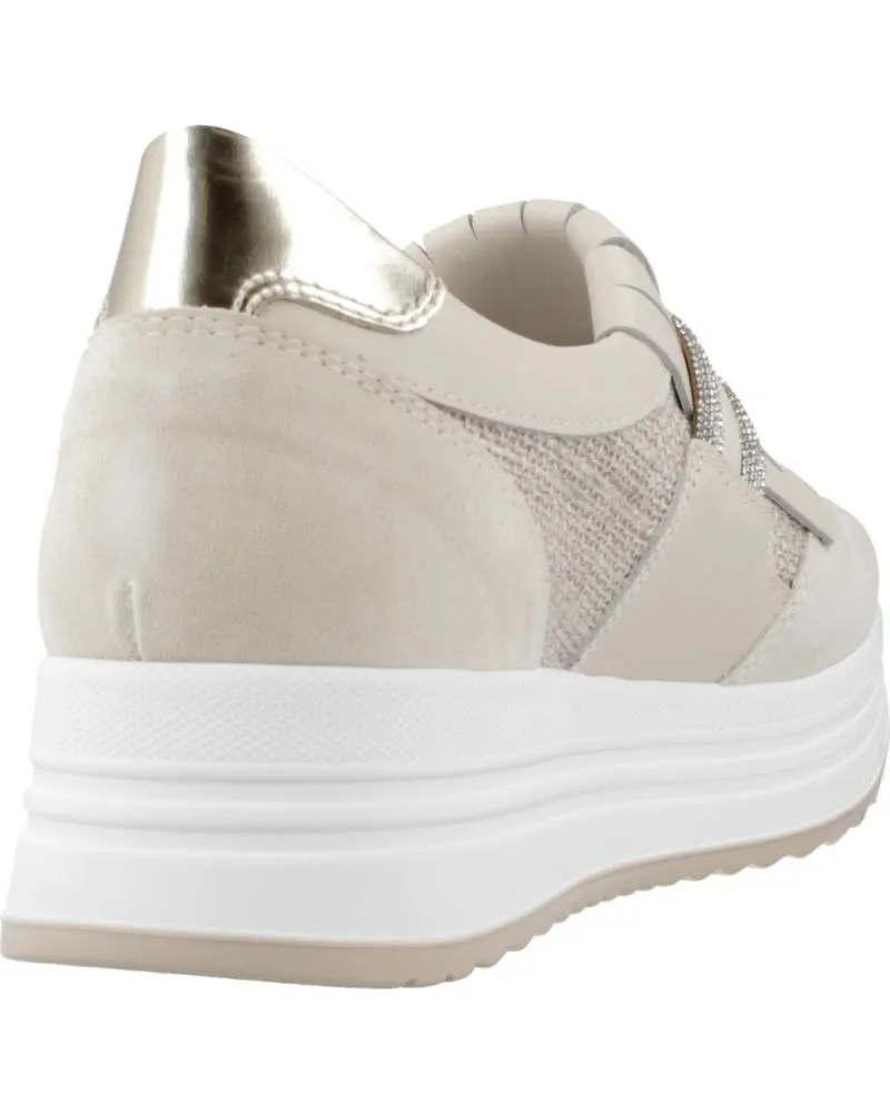 Zapatillas deporte NERO GIARDINI  de Mujer ZAPATILLAS MUJER MODELO E409815D COLOR BEIS  714