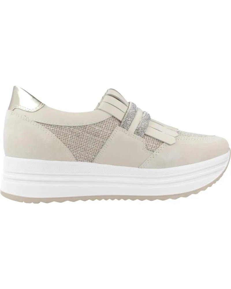 Zapatillas deporte NERO GIARDINI  de Mujer ZAPATILLAS MUJER MODELO E409815D COLOR BEIS  714