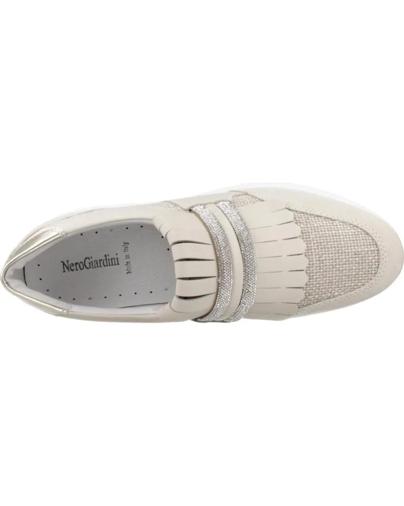 Zapatillas deporte NERO GIARDINI  de Mujer ZAPATILLAS MUJER MODELO E409815D COLOR BEIS  714