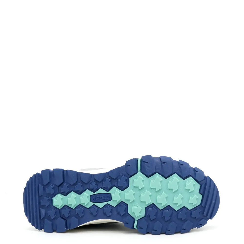 ZAPATILLAS DEPORTIVAS PARA MUJER APOLO AD2218 GRIS CON AZUL