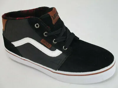 Zapatillas media caña VANS Skate Chico Chapman Mid (Mixed) Black/Tortoise Sh Mod. VN0A2XSSK75 Negra con banda negra