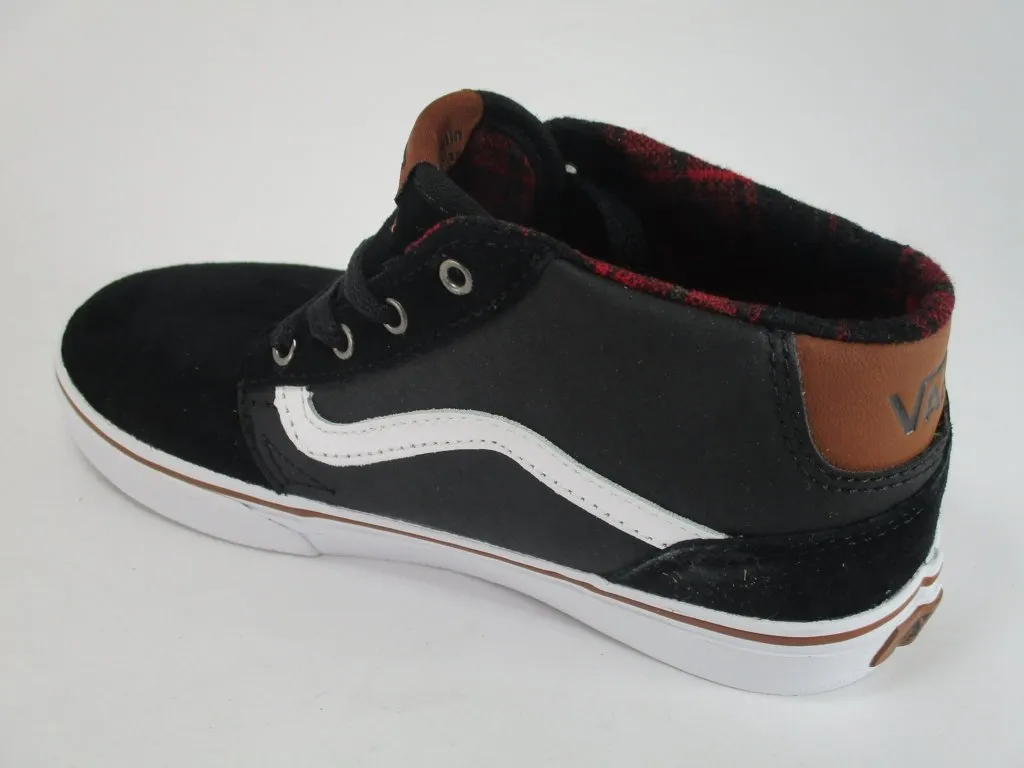 Zapatillas media caña VANS Skate Chico Chapman Mid (Mixed) Black/Tortoise Sh Mod. VN0A2XSSK75 Negra con banda negra
