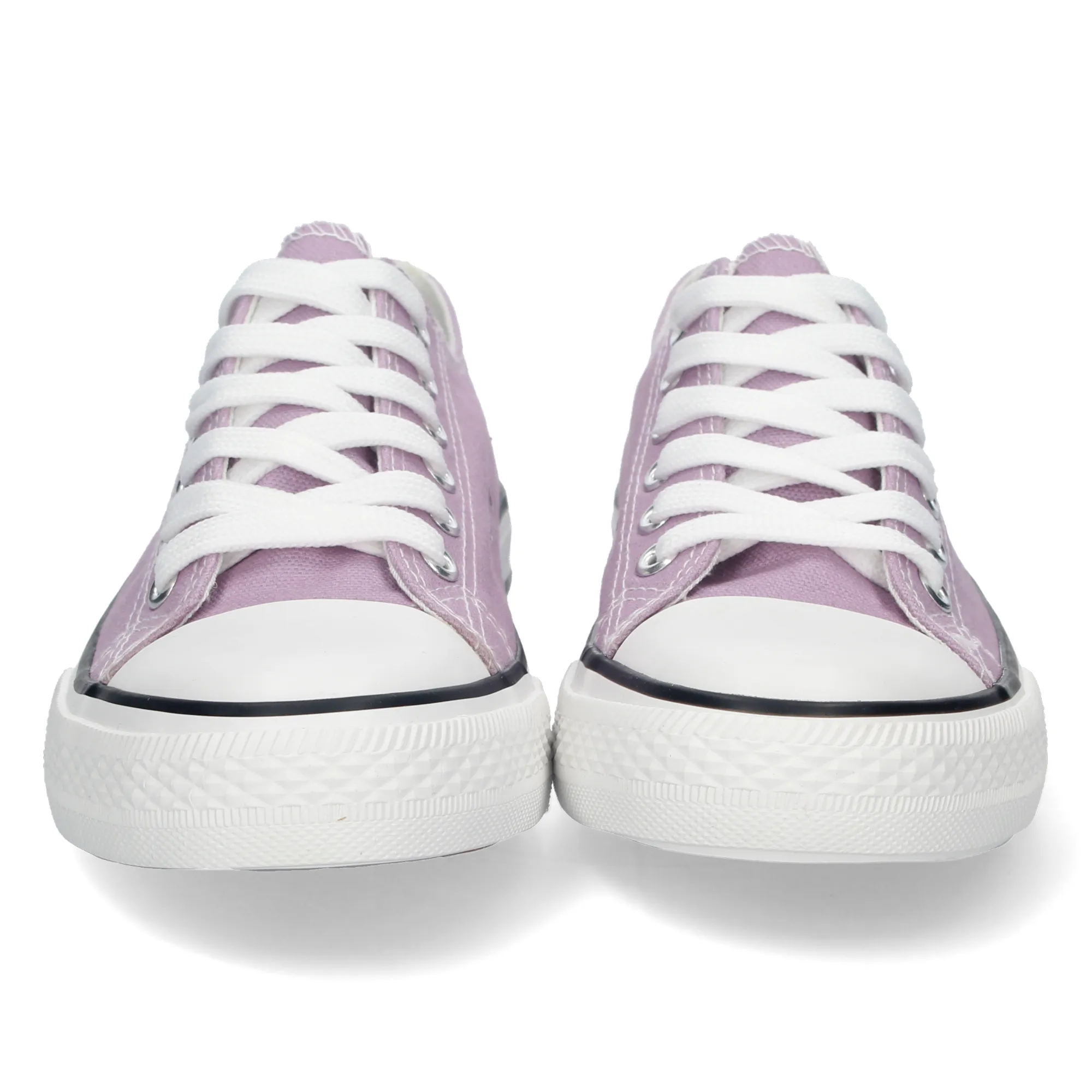 ZAPATILLAS PLANAS CóMODAS ESTILO BAMBA LONA MUJER LILA FG2913