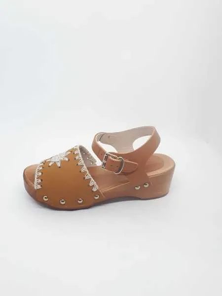 zueco confetti, nobuck cuero