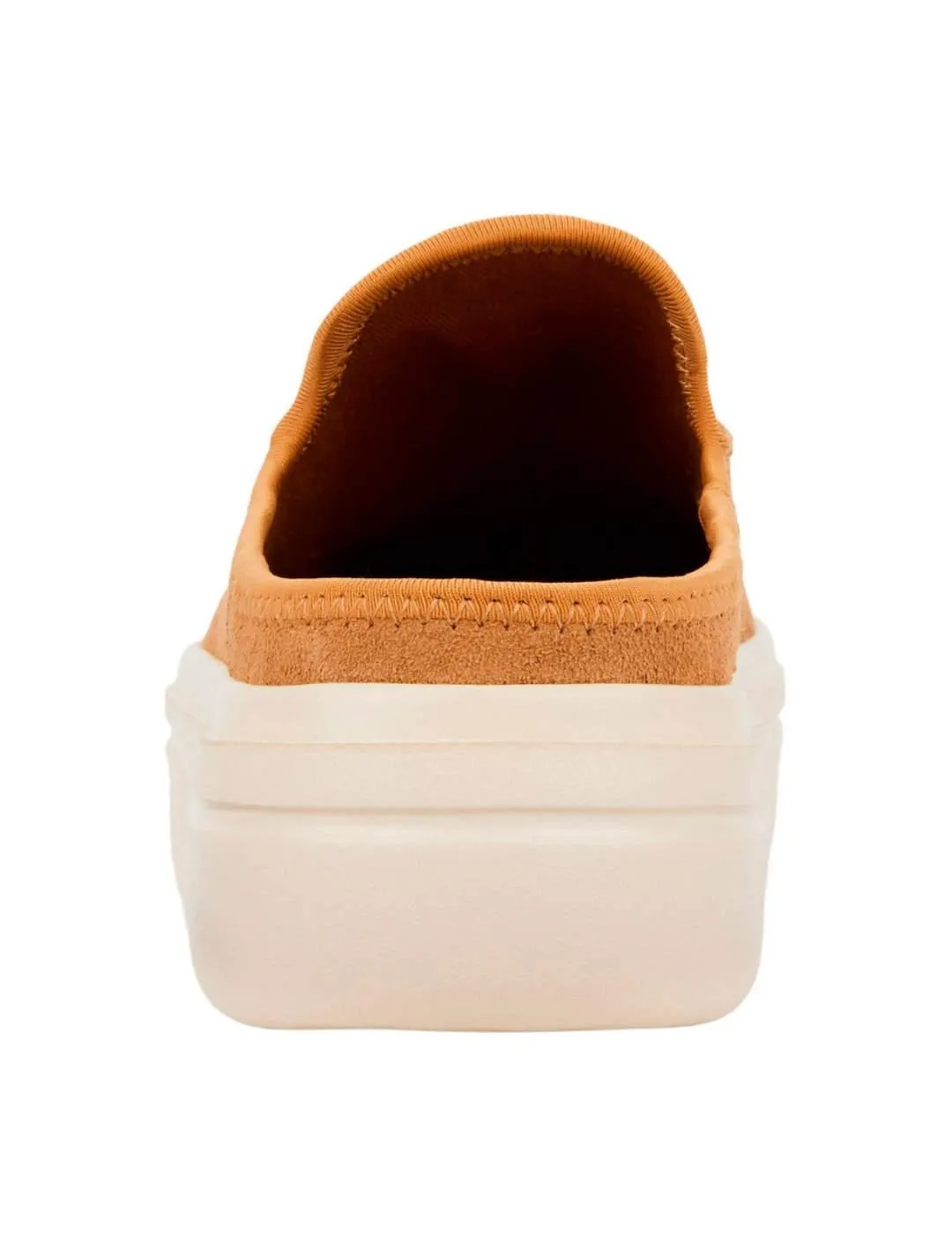 Zueco HeyDude Wally camel con plataforma para mujer